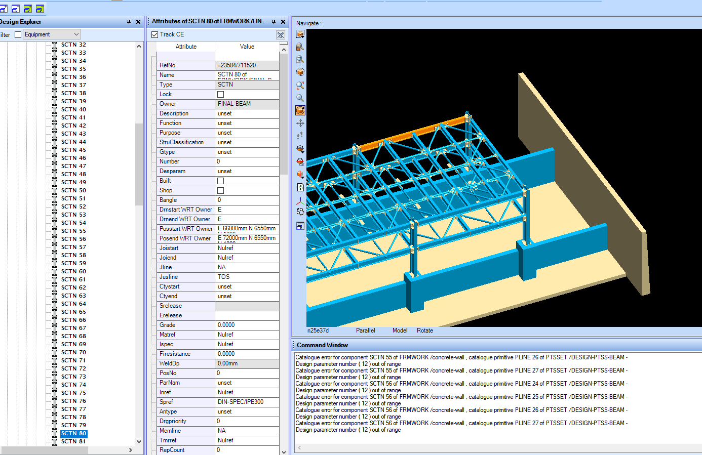 انتقال خروجی  TEKLA STRUCTURES  به  PDMS 